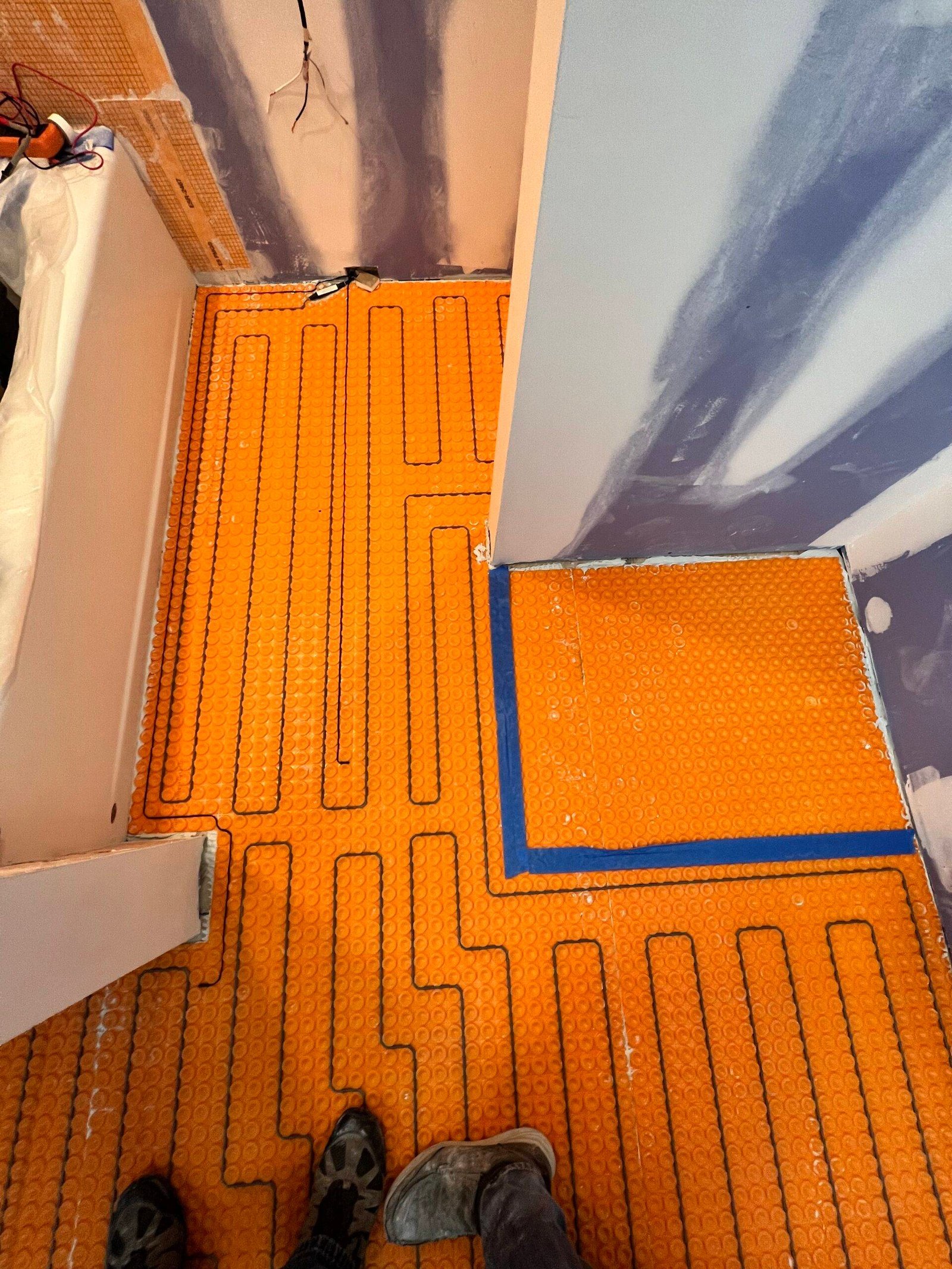 Radiant floor heating